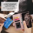 thumbnail image 6 of Allytechgroup for Apple iPhone 11 Pro Max Case Wallet, Retro PU Leather Slim Fit Business Style Magnetic Closure Cards Slots RFID Blocking Phone Case for Women Men, Rosegold, 6 of 6