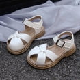 thumbnail image 6 of LIUJUNSHOP Toddler Girls Sandals Little Girls Kids Summer Shoes Toddler Sandals Beige 6-7 Years, 6 of 9