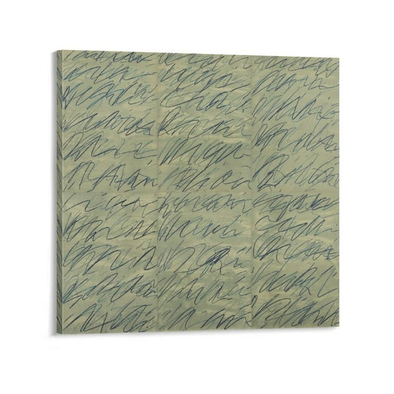 Cy Twombly Roman Notes Printing Famous Paintings Office Home Wall Art Decorative Paintings Print Photo Art Painting Canvas Poster Home Decorative Bedroom Modern Decor Posters Gifts 16x16inch(40x40cm)