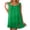 Green, variant on Nightgown for Women Sleeveless Square Neck Nightwear Square Neck Pleated Waist Sleepwear Fashion Soft Night Shirts Blue XL