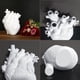 thumbnail image 5 of leyfeng Jarrón de decoración de resina en forma de corazón anatómico, escultura, decoración del hogar, florero, maceta, planta, sala de estar, 5 of 7