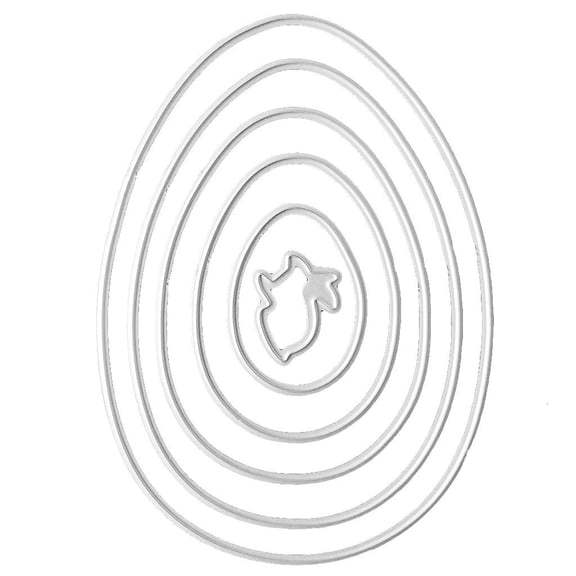 Carbon Steel Easter Eggs Cutting Dies Set Embossing Stencil Templates