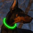 thumbnail image 3 of 4 collares para perros iluminados, recargables por USB, collares para cachorros con luces intermitentes para perros pequeños, medianos y grandes Rojo Verde, 3 of 4