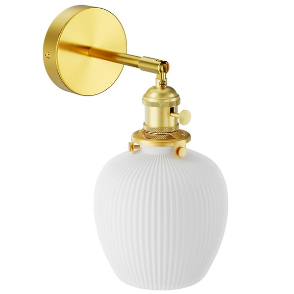 FANHAO Brass Wall Sconce with Remote Control, Elegantly Designed Indoor Lighting for Your Home