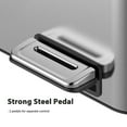 thumbnail image 5 of Trash Can, 2 x 5.3 Gal (40L) Stainless Steel Double Compartment Trash Can with Recycling Bin, Soft-Close Lid, Step-On Garbage Bin for Kitchen Home Office (with Removable Inner Buckets), 5 of 7