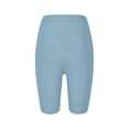 thumbnail image 6 of vigerkar Plus Size Shorts for Women Stretch High Waist Workout Yoga Short Leggings with Pocket Summer Fashion Fitness Shorts Sky Blue, 4XL, 6 of 6