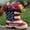 A001- Clear (Style A), variant on Boot Planter, 4th of July American Flag Red White Blue, 7.9 Inch 1 Piece, Patriotic Decorative Planter for Outdoor Yard Patio Garden Porch Independence Day Decoration
