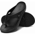 thumbnail image 7 of Men Classic Solid Color Flip-Flops, Soft Non-Slip Indoor & Outdoor Slippers, Stylish Beach Slippers, Versatile Comfortable slippers, Ideal Gift (Black), 7 of 7