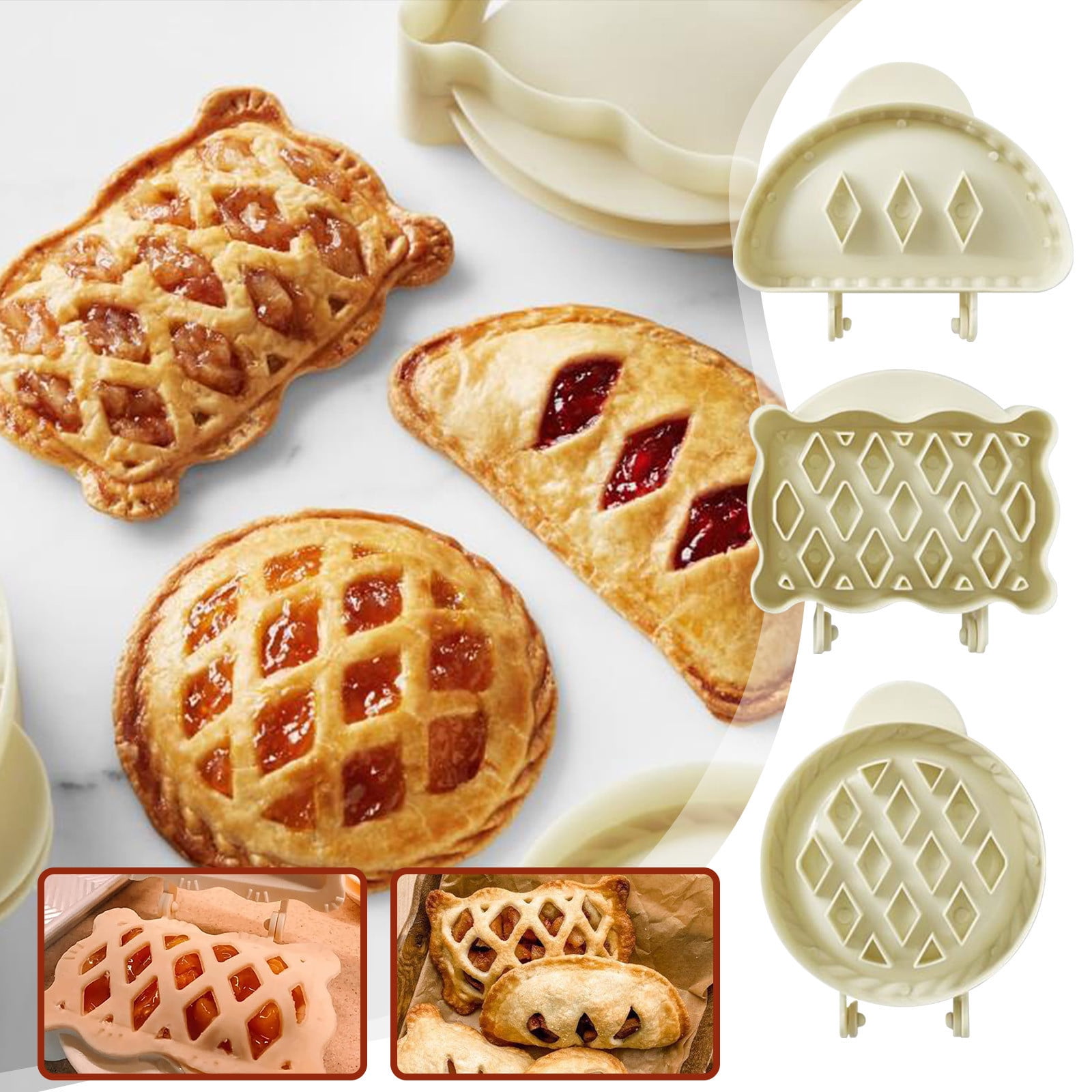 Wangxldd Classic Mini Hand Pie Molds Press Autumn Cottage Pie Set