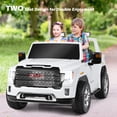 thumbnail image 3 of Topbuy White 12 V GMC Sierra Denali Powered Ride-On, 3 of 6