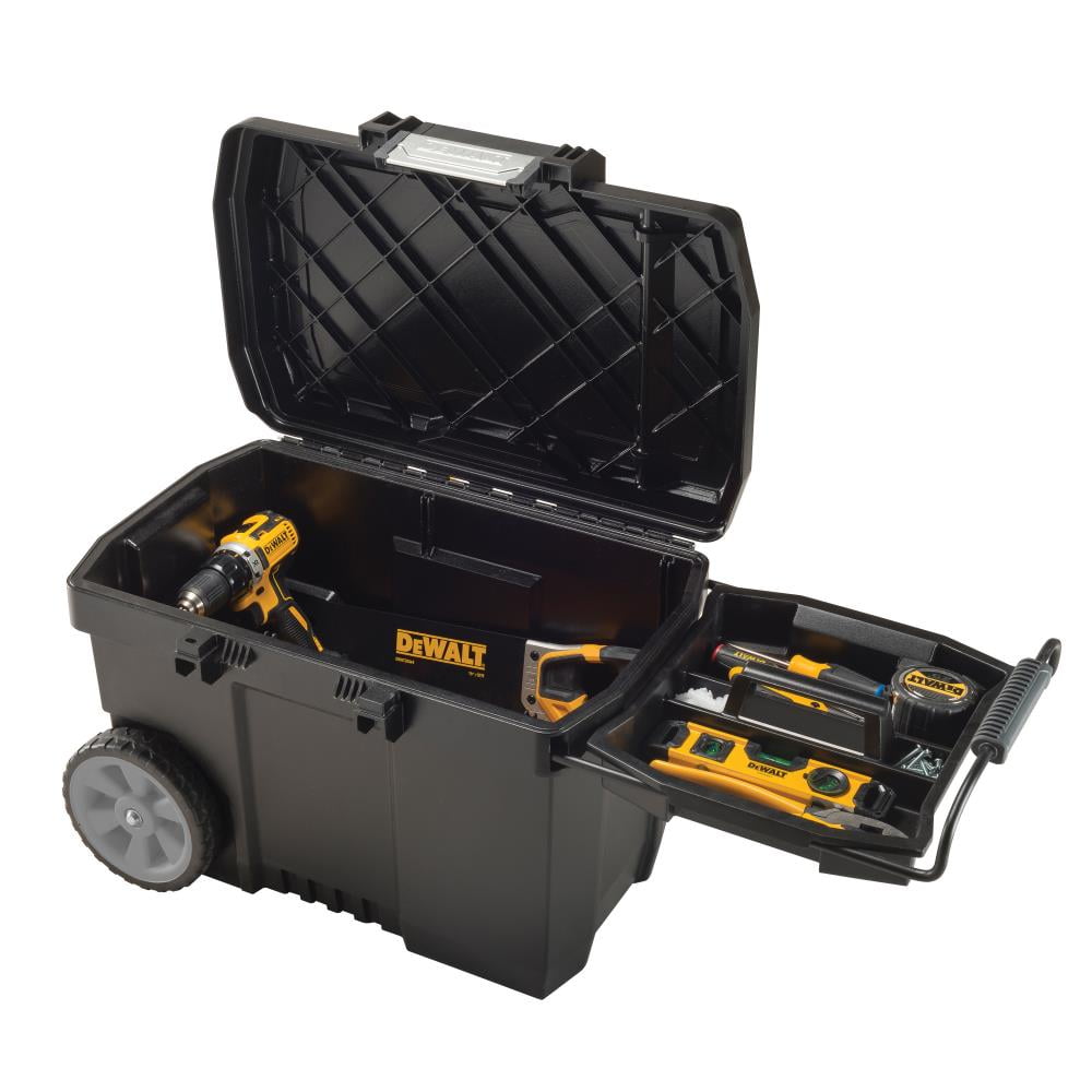 DEWALT Portable Tool Box,88lb.,163/8in.H,Blac DWST33090