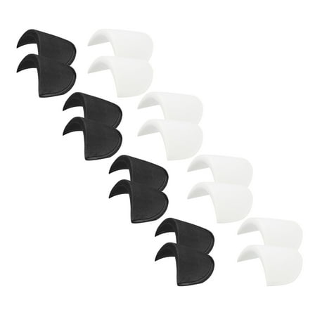 12 Pairs Shoulder Pads,Costume Shoulder Pads Sponge Pads Covered Gauze for Women Clothing Men Blazer Suit,Black White,S