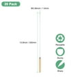 thumbnail image 3 of Paquete de 20 pinchos para kebab con mango de madera, pinchos de metal de 13" de acero inoxidable para barbacoa, 3 of 7
