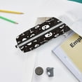 thumbnail image 6 of Pofeuu Skeleton Print Leather Pencil Case, Leather Pencil Pouch Large Capacity, Big Pencil Pouch with Zipper Vintage Pen Bag Fountain Pen Holder, 6 of 7