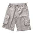 thumbnail image 3 of Guluxicc Men's Cargo Shorts with Pockets Elastic Waist Drawstring Running Performance Shorts for Outdoor Workout Summer Casual Outfits, 3 of 4