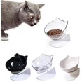 thumbnail image 2 of Cuenco elevado para gatos con doble inclinación, cuenco para mascotas con inclinación de 15°, antivómitos y antiderrames, con soporte elevado antideslizante, cuenco individual, 2 of 2
