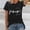 T Shirts for Women Clearance under $5 Black, variant on Womens Crew Neck Short Sleeve T Shirt Jesus Letter Print Faith Pattern Tee Casual Summer Top