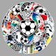 thumbnail image 2 of Paquete de pegatinas de fútbol, 50 unidades, impermeables, para niños, adolescentes y adultos, 2 of 2