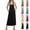Black, variant on Overall Dress for Women Summer Long Jumper Dress Adjustable Strap A Line Pinafore Maxi Dresses with Pockets Navy L