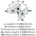 thumbnail image 2 of Amerock Bp53029 Mulholland 1-1/4" Bar Cabinet Knob - Bronze, 2 of 7