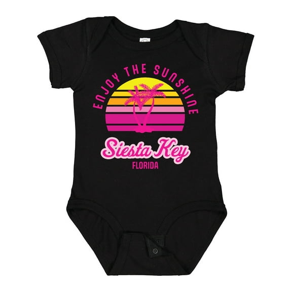 Inktastic Summer Enjoy the Sunshine Siesta Key Florida in Pink Boys or Girls Baby Bodysuit