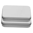 thumbnail image 6 of MLINS  2 Pcs Tin Cans with Lids Containers Cosmetic Tape Soft Special Travel Silver, 6 of 8