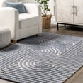 thumbnail image 4 of nuLOOM Beatrix Modern Striped High/Low Area Rug, 5' x 8', Blue, 4 of 9