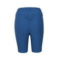 thumbnail image 3 of Gibobby Pantalon cortos yoga mujer Pantalones de cintura elástica alta para fitness, pantalones cortos de Yoga arrugados para mujer, pantalones de Yog(Azul,M), 3 of 5