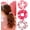 Pink, variant on 4 count  Hair Scrunchies No  Elastic Hair Ties Satin Ponytail Holders Soccer Baseball Basketball Softball Print  Day Cheerleading Accessories for Women