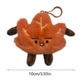 thumbnail image 3 of christmas tree ornaments Red Maple Leaf Plushs Toy Pendant Doll Keychain Christmas Atmospheres Decoration christmas decorations for tree, 3 of 7