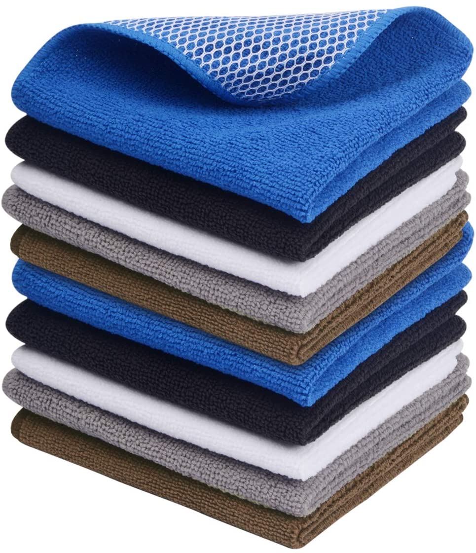 Microfiber Dish Cloth Best Kitchen Cloths Cleaning Cloths with Poly
