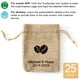 thumbnail image 1 of Mini bolsas de café de arpillera personalizadas para bodas y eventos, sacos rústicos con cordón para granos de café, bolsas de regalo de café para recuerdos de invitados, 1 of 6