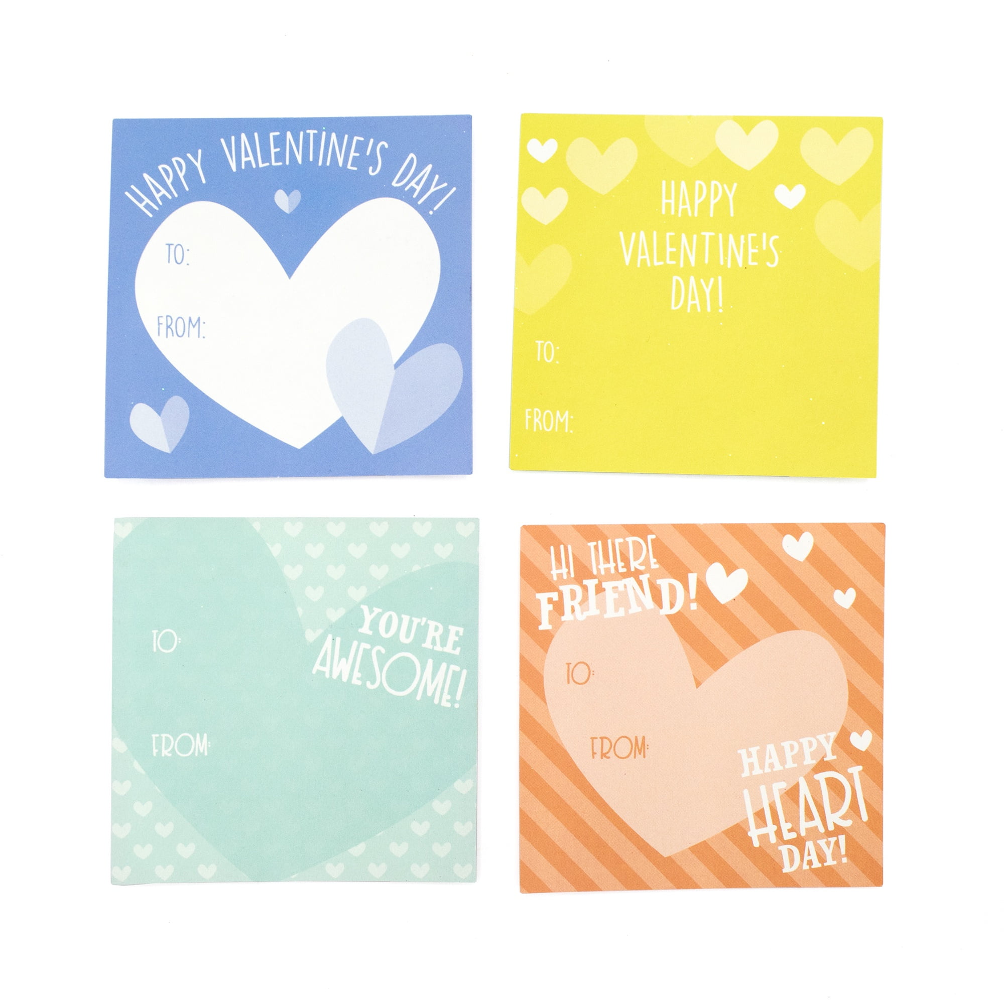 Way to Celebrate 3.5" Valentine 12ct Greeting Cards Cute Animals