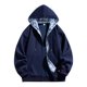 thumbnail image 1 of Puntoco Chaqueta De Hombre Con Capucha, Botones, Bolsillos, Empalmes, Cuadros, Manga Larga, 1 of 8
