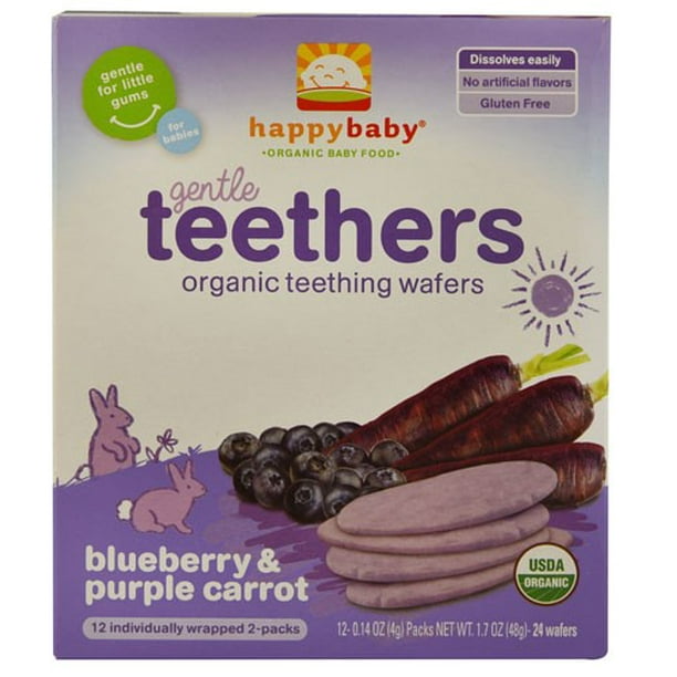 Happy Baby Gentle Teethers Organic Teething Wafers