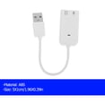 thumbnail image 2 of LOLIPPYY USB Audio Adapter 2Pcs for Laptop and Desktop Computer Plastic External Sound Card with Plug and Play Function, 2 of 7