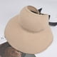 thumbnail image 1 of Sombrero de paja para mujer, gorra para el sol plegable para la playa, ala ancha trenzada de papel flexible para mujer grande para decoración de viaje, vacaciones de verano TUNC Sencillez, 1 of 5