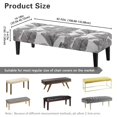 thumbnail image 7 of Jiueut Palm Leaf Print Bench Slipcover for Dining Room, Dustproof Bench Seat Protector Cover with Elastic Band Stain Resistant Rectangle Seat Cushion Long Chair Cover for Home Hotel, 7 of 7