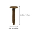 thumbnail image 4 of WHAMVOX 200Pcs Round Head Brads for Craft Making Dark Brown DIY Paper Crafts, 4 of 5