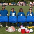 thumbnail image 4 of 6-Foot Portable Folding 4 Seat Bench with Back, Black, 4 of 4