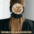 thumbnail image 5 of Uxcell Silk Satin Flower Brooch Pin Large Peony Floral Lapel Pin for Women Khaki, 5 of 7