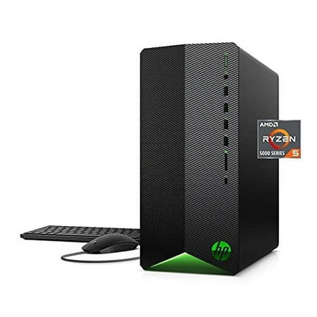 HP 2021 Newest Pavilion Gaming Desktop Computer, AMD 6-Core Ryzen 5 5600G Processor(Beat i7-8700, Upto 4.4GHz), AMD Radeon RX5500 4 GB, 8GB RAM, 256GB PCIe NVMe SSD,Mouse and Keyboard, Win 10 Home