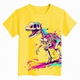 thumbnail image 4 of NOLDARES Boys Basic Tees 5-16 Years Cotton Short Sleeve Crewneck T Shirts Teen Boys Summer Clothes(Yellow,2-3 Years), 4 of 4