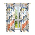 thumbnail image 7 of Yayeee Window Curtains Set of 2 for Living Room Light Filtering 63"x52", Blue Sardines Pattern, 7 of 7