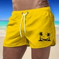 thumbnail image 2 of Kcolen Swim Trunks Men 5 Inch High Elastic Waist Hawaiian Shorts Loose Rash Guard Shorts for Men Summer Beach Bathing Suit Beach Board Shorts, 2 of 4