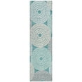 thumbnail image 2 of Addison Rugs Chantille Indoor/Outdoor Transitional Circles Teal Washable Runner Rug, 2'3" x 7'6", 2 of 6