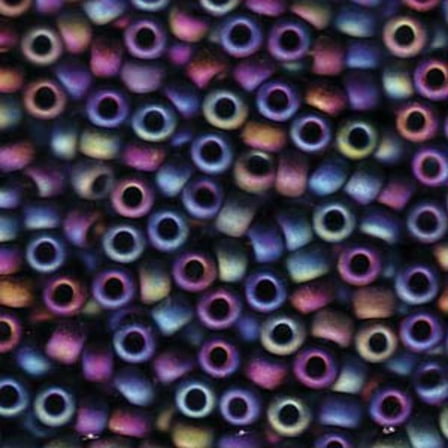 Matte Black AB Miyuki Seed Beads 5/0 05-401FR-TB