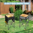 thumbnail image 3 of Costway 2 PCS Folding Camping Tables w/ Large Capacity Storage Sink for Picnic Black/Grey, 3 of 11