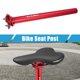 thumbnail image 2 of Asiento de bicicleta ajustable Unique Bargains 31.6x400mm para bicicleta de montaña MTB, bicicleta de carretera, BMX, aleación de aluminio rojo, 2 of 7