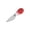 Red, variant on Triangle Cheese Knife, Stainless Steel Semi-Hard Cheese Cutter with Ergonomic Wood Handle, Professional Charcuterie Tool for Precise Slicing and Serving, Blue
